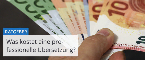 Preis für eine professionelle Übersetzung